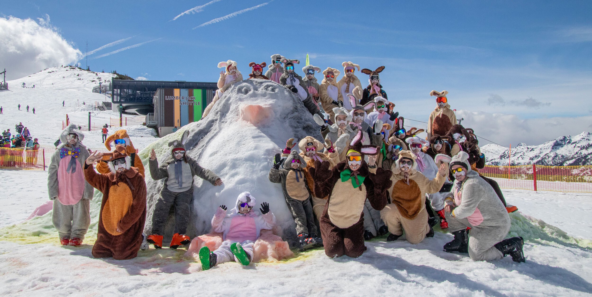 Osterhasenparty am Shuttleberg